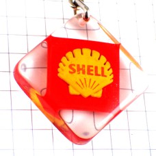 キーホルダー・シェル石油オイル黄色い二枚貝 SHELL