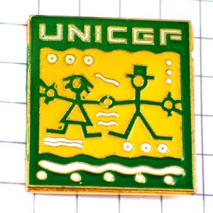 ピンバッジ・ユニセフ手をつなぐ子ども国際連合児童基金 UNICEF