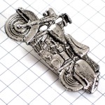 ピンバッジ・バイク銀色オートバイ二輪シルバー HARLEY-DAVIDSON BIKER USA PEWTER