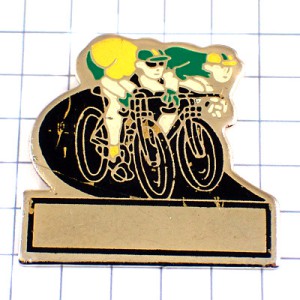 ピンバッジ・自転車レース選手接戦