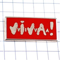 ピンバッジ・ビバ！VIVA！シルバー銀色文字