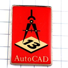 ピンバッジ・コンパス文房具「13」番 AUTOCAD