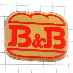 ピンバッジ・Ｂ＆Ｂ赤いアルファベット