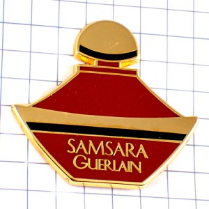 ピンバッジ・ゲラン香水サムサラ壜型 SAMSARA GUERLAIN