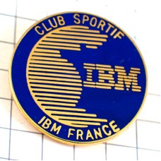 ピンバッジ・アイビーエムＩＢＭパリのスポーツクラブ地図フランス型