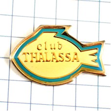 ピンバッジ・タラサ魚の形 THALASSA