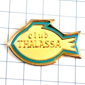 ピンバッジ・タラサ魚の形 THALASSA