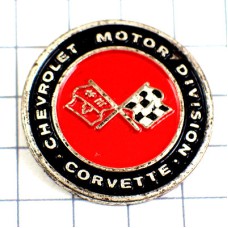 ピンバッジ・シボレーコルベット車ゼネラルモーターズGM CHEVROLET-CORVETTE CHEVROLET USA