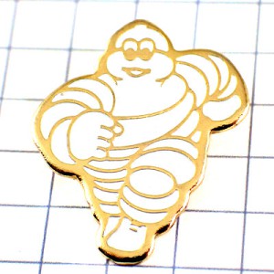 ピンバッジ・ミシュラン社ビバンダムくん白タイヤ会社 MICHELIN BIBENDUM FRANCE