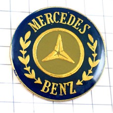 ピンバッジ・メルセデスベンツ車ロゴ水色 MERCEDES-BENZ GERMANY