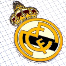 キーホルダー・レアルマドリード王冠サッカークラブ銀色 FCM REAL-MADRID