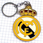 キーホルダー・レアルマドリード王冠サッカークラブ銀色 FCM REAL-MADRID