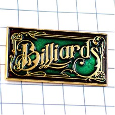 ピンバッジ・ビリヤード玉突き撞球 BILLIARDS BILLARD