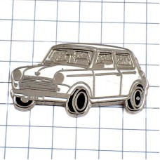 ピンバッジ・オースティン車ミニクーパー白 AUSTIN MINI COOPER AUSTIN-MINI-COOPER MORRIS-MINI-COOPER ENGLAND