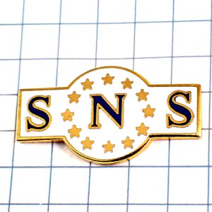 ピンバッジ・SNS/ＳＮＳヨーロッパ欧州旗の星スターEU欧州連合