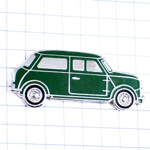 ピンバッジ・オースティン車ミニクーパー緑色 AUSTIN MINI COOPER AUSTIN-MINI-COOPER MORRIS-MINI-COOPER ENGLAND