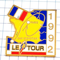 ピンバッジ・ツールドフランス自転車レース地図 LE-TOUR-DE-FRANCE