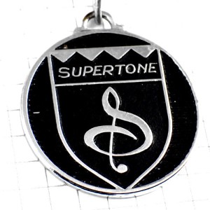 キーホルダー・ト音記号の紋章ミュージック音楽スーパートーン SUPERTONE-RECORDS