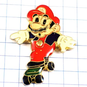 ピンバッジ・スーパーマリオ任天堂スケボーＭスケートボード NINTENDO MARIO