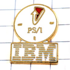 ピンバッジ・時計ＰＳ/１アイビーエムIBMコンピュータ機 IBM PS1