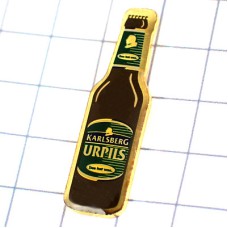 ピンバッジ・カールスバーグ酒ビール瓶 KARLSBERG URPILS GERMANY