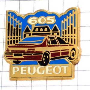 ピンバッジ・プジョー６０５車 PEUGEOT FRANCE