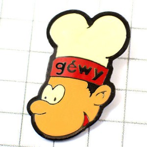 ピンバッジ・シェフ料理人コックさん GEWY CHEF FRANCE