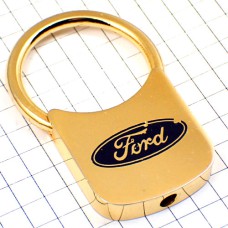 キーホルダー・フォード車ロゴ金色エンブレム FORD USA