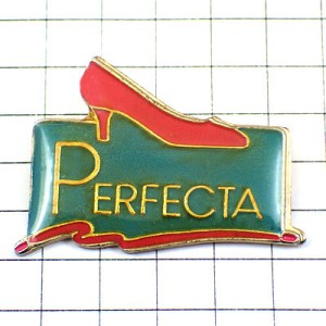 ピンバッジ・ピンク色のハイヒール靴 PERFECTA