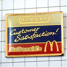 ピンバッジ・マクドナルドＭ顧客満足  MC-DONALDS CUSTOMER SATISFACTION HOBART AUSTRALIA