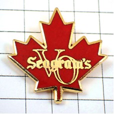 ピンバッジ・カナダ楓カエデの葉ウイスキーシーグラム酒 SEAGRAMS SEAGRAM WHISKY CANADA