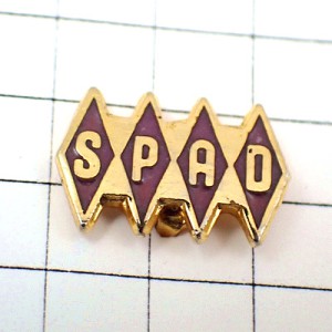 ピンバッジ・ダイヤひし形SPAD４つアルファベット