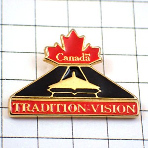 ピンバッジ・伝統の見方カナダ国旗の赤いカエデ楓 CANADA TRADITION-VISION