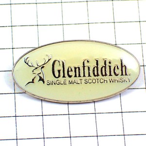 ピンバッジ・グレンフェディック鹿スコッチウイスキー酒スコットランド GLENFIDDICH SCOTCH WHISKY SCOTLAND