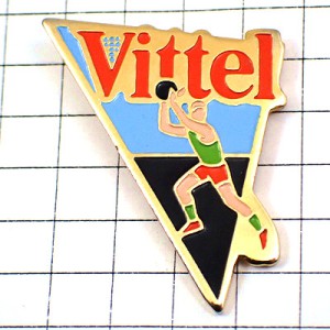 ピンバッジ・バスケットボール選手ビッテル水 VITTEL