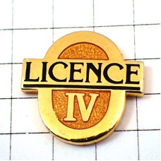 ピンバッジ・ライセンスIVアルコール酒 LICENCE-IV FRANCE