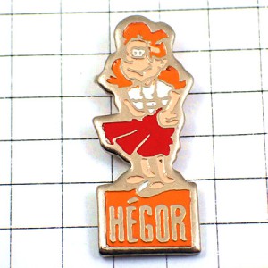 お買得ピンバッジ HEGOR・赤いスカート女の子