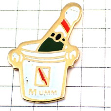 ピンバッジ・シャンパーニュ瓶マム酒シャンパン CHAMPAGNE-MUMM REIMS FRANCE