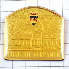 ピンバッジ・紋章ボルドーワインのお城シャトー葡萄酒 CHATEAU-FERRANDE BORDEAUX FRANCE