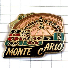 ピンバッジ・モンテカルロ賭事ルーレット賭博 MONTE-CARLO