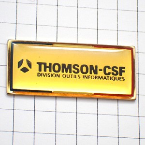 ピンバッジ・武器情報産業トムソン社ミリタリー THOMSON-CSF