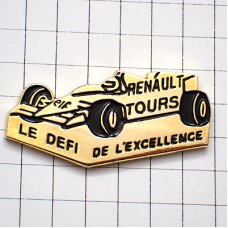 ピンバッジ・ルノーF1レース仕様の金色の車ゴールド RENAULT FRANCE