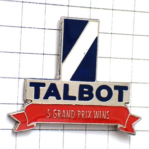 ピンバッジ・タルボ車F1レース優勝 PEUGEOT TALBOT FRANCE