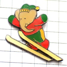 ピンバッジ・ぞうのババールのスキージャンプ絵本 BABAR