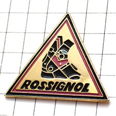 ピンバッジ・ロシニョール靴スキー三角 ROSSIGNOL