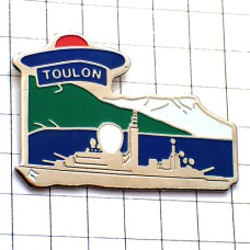 ピンバッジ・ツーロン水兵帽ミリタリー軍艦 TOULON BERET CALOT FRANCE