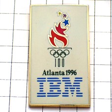 ピンバッジ・ＩＢＭ五輪アトランタ聖火アメリカ夏季オリンピック1996年ビンテージ中古品