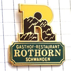 ピンバッジ・アルファベットＲスイスのロートホルン ROTHORN GASTHOF