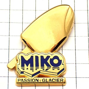 ピンバッジ・アイスクリーム金色ゴールドお菓子 MIKO ALGIDA