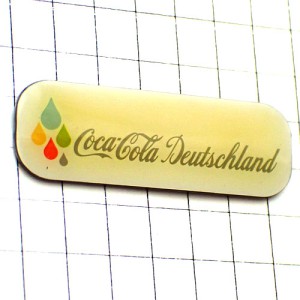 ピンバッジ・コカコーラ滴ドイツ独パステルカラー COCA-COLA GERMANY